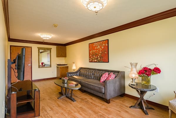 Cozy interior living room with elegant decor