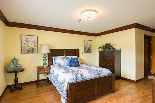 Cozy bedroom in a senior living facility