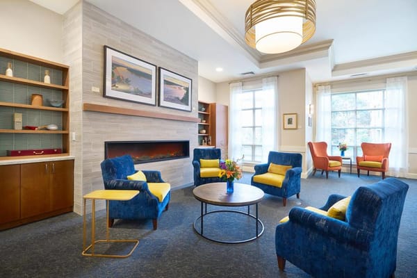 Bright and inviting common area with comfortable seating