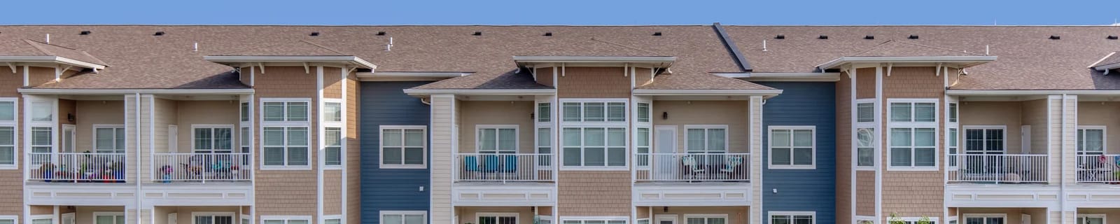 Exterior view of a multi-story senior living facility