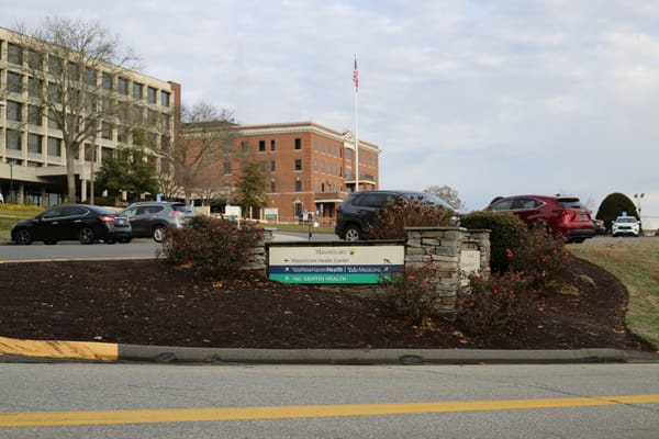 Sign directing to Masonic Healthcare Center and nearby health facilities