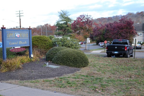 Sign for Apple Rehab Laurel Woods at 451 N High St