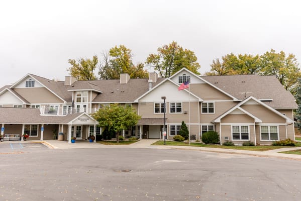 Exterior view of Pelican Valley Senior Living building