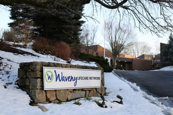 Waveny LifeCare Network sign at the facility entrance