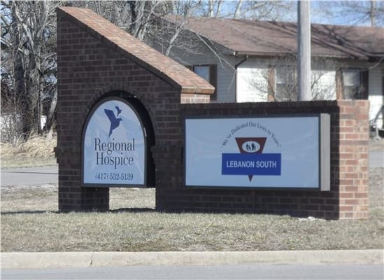 Facility signage for Lebanon South Nursing & Rehab