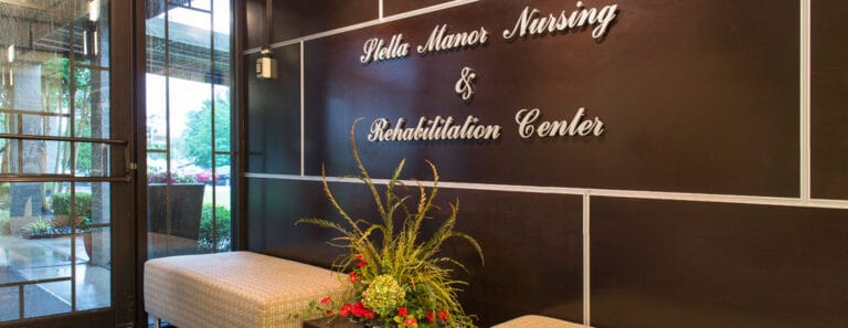 Welcoming lobby area with seating and plants