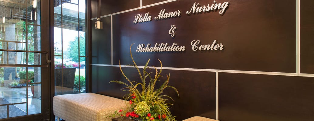 Welcoming lobby area with seating and plants