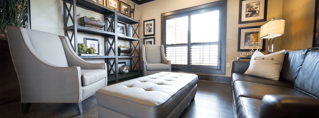 Cozy interior lounge area with comfortable seating