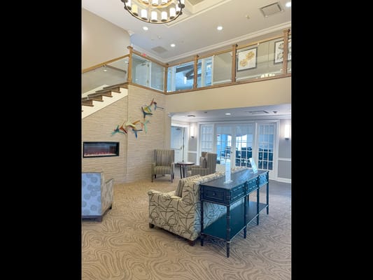 Bright interior of a welcoming common area