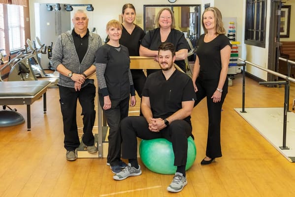 Staff members in a rehabilitation area