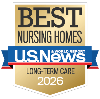 Best Nursing Homes award badge for 2026