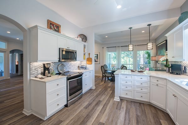 Bright, modern kitchen in a senior living facility