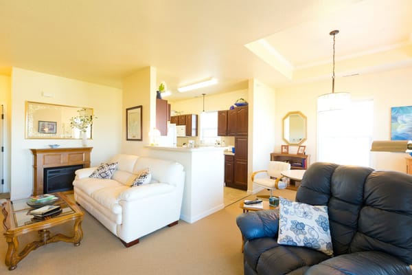 Bright and inviting common area with comfortable seating