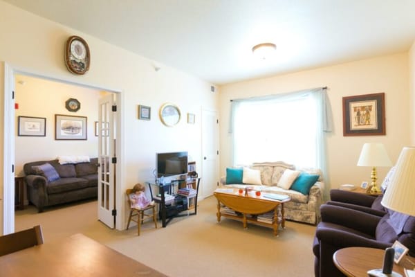 Cozy interior living space with furniture and decor