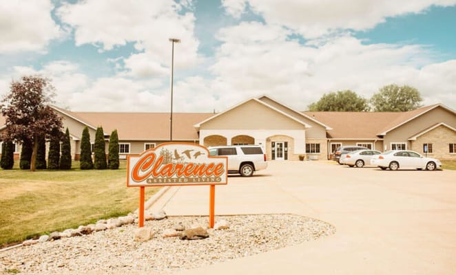 Front exterior view of Clarence Assisted Living facility