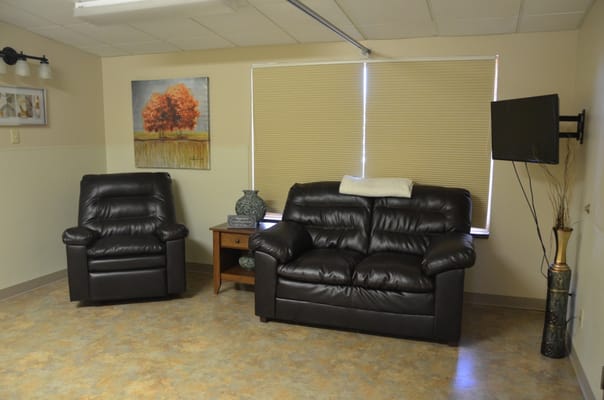 Comfortable seating area in a common room
