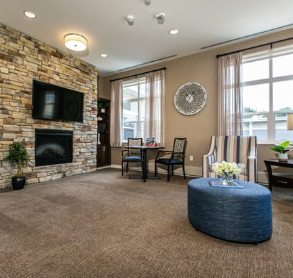 Cozy common area with seating and decor