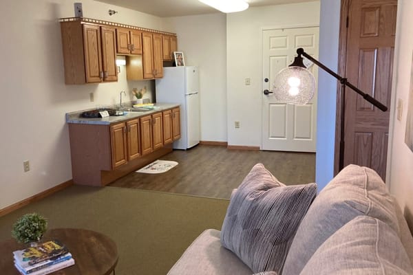 Cozy interior view of a private living unit