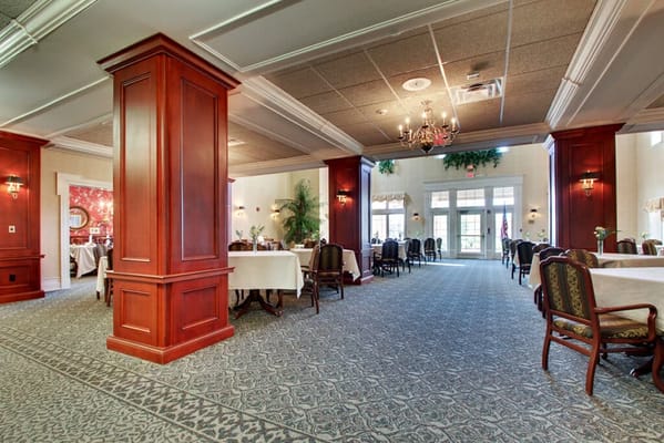 Interior dining area with seating and elegant décor