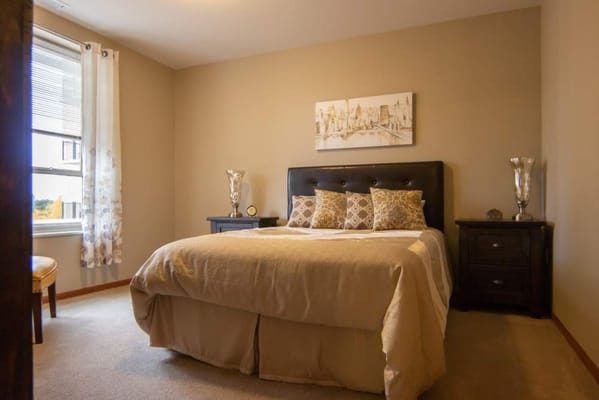 Cozy private bedroom with comfortable decor