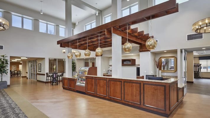 Bright interior view of a welcoming communal area