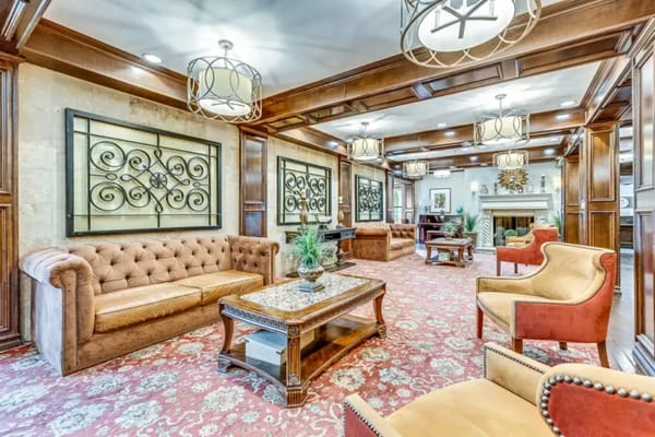 Luxurious common area with comfortable seating