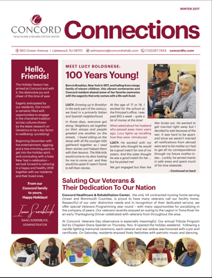 Residents and staff celebrating a milestone birthday