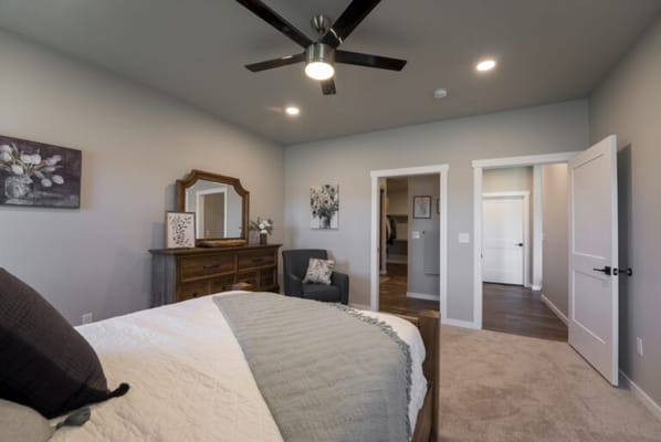 Cozy private resident room with modern decor