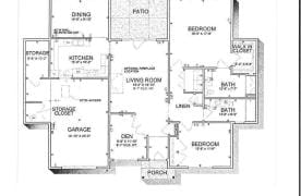 Architectural floor plan of a facility layout