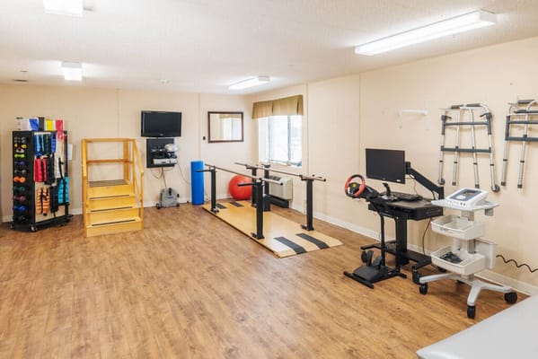 Interior view of a rehabilitation exercise room