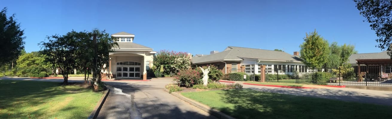 Panoramic view of the assisted living facility exterior