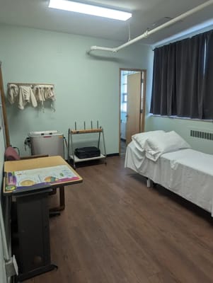 Interior view of a private resident room