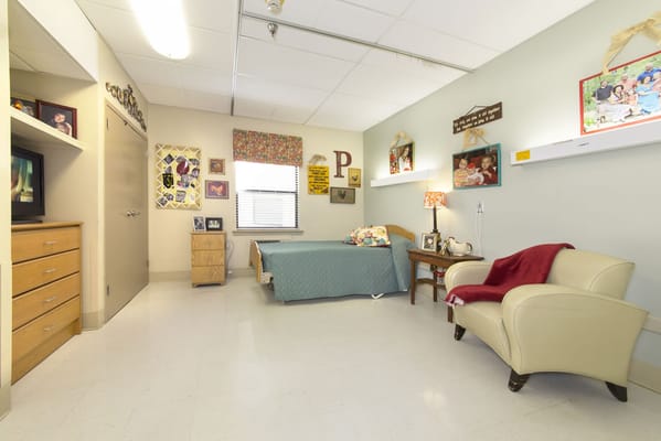 A private resident room with personal decor