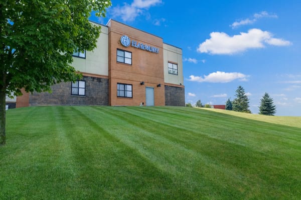 Exterior view of a senior living facility building
