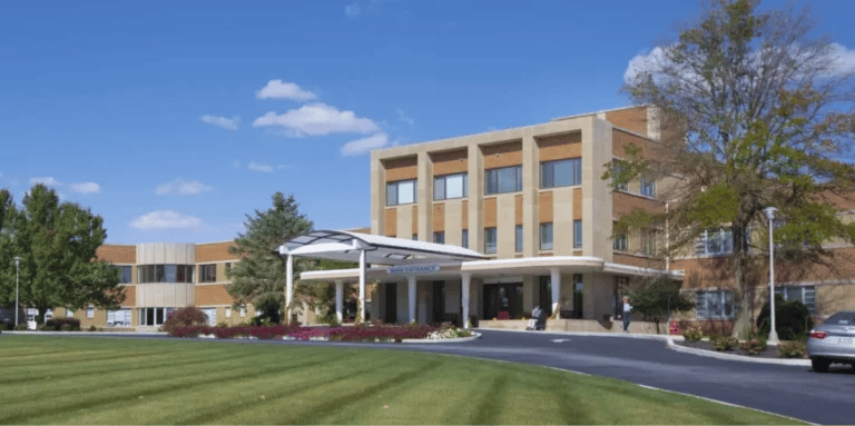 Exterior view of the assisted living facility entrance