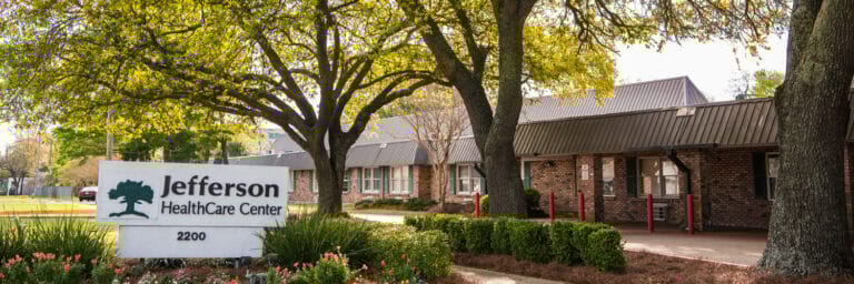 Exterior view of the Jefferson HealthCare Center building