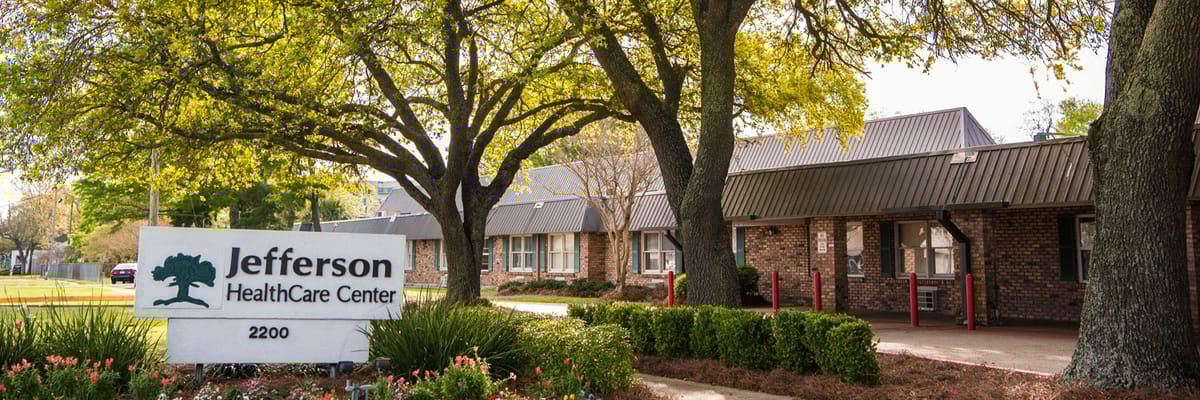 Exterior view of the Jefferson HealthCare Center building