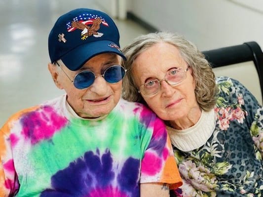 Residents in colorful attire enjoying moments together