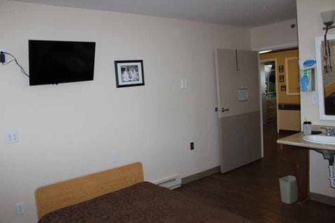 Interior view of a resident's private room