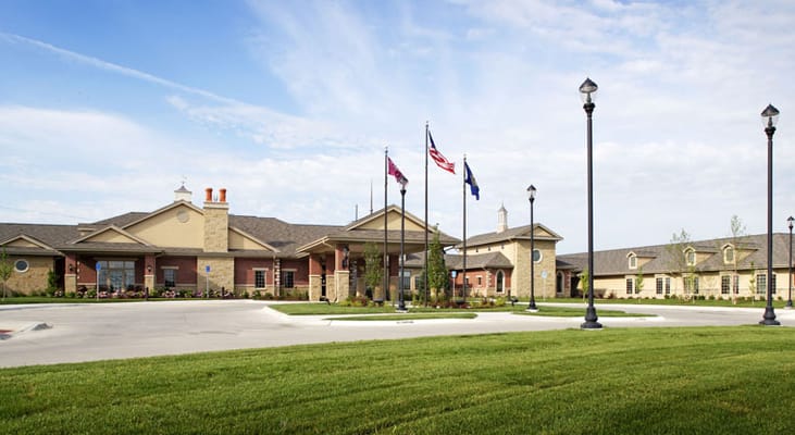 Front exterior view of a senior living facility
