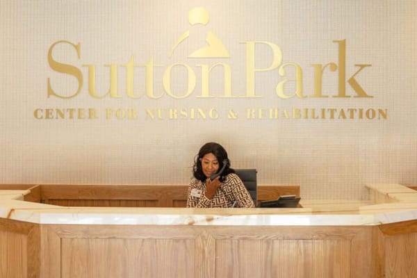 Receptionist at a nursing and rehabilitation center