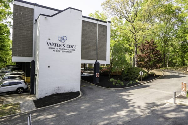 Exterior view of Water's Edge nursing facility