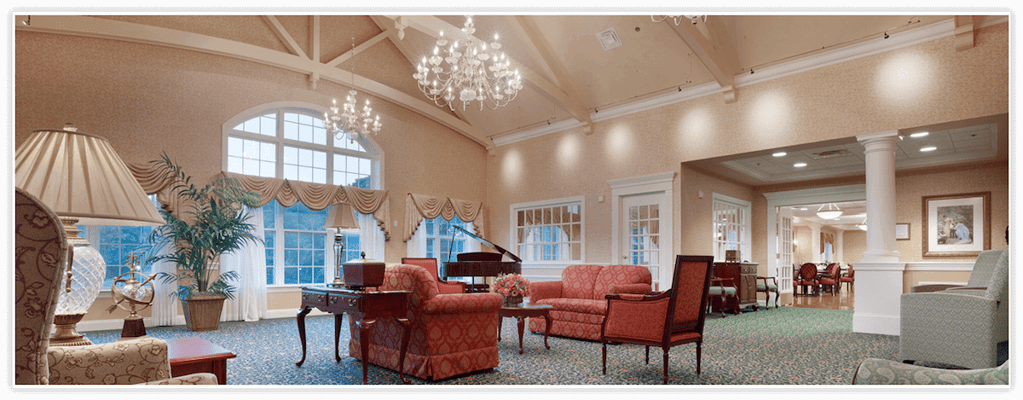 Cozy common area with seating and elegant decor