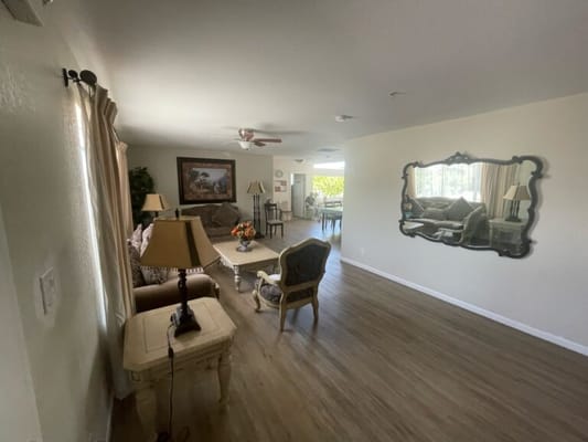 Cozy interior living area with comfortable seating