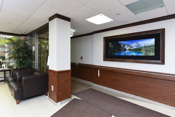 Interior view of a welcoming lobby area