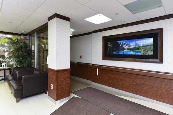 Interior view of a welcoming lobby area
