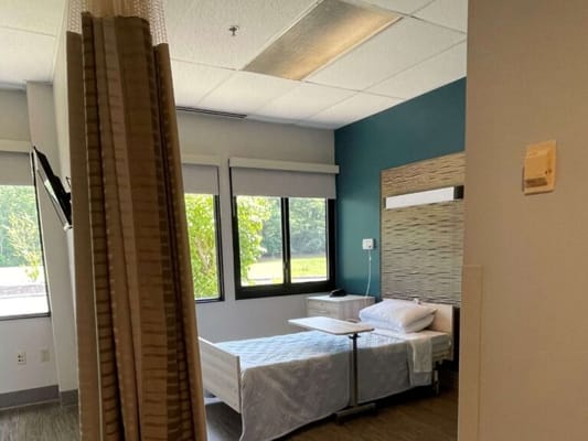 Cozy private resident room with bright windows