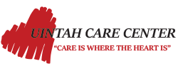 Uintah Care Center logo with heart graphic