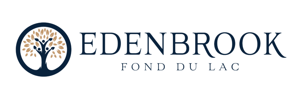Edenbrook logo with tree emblem
