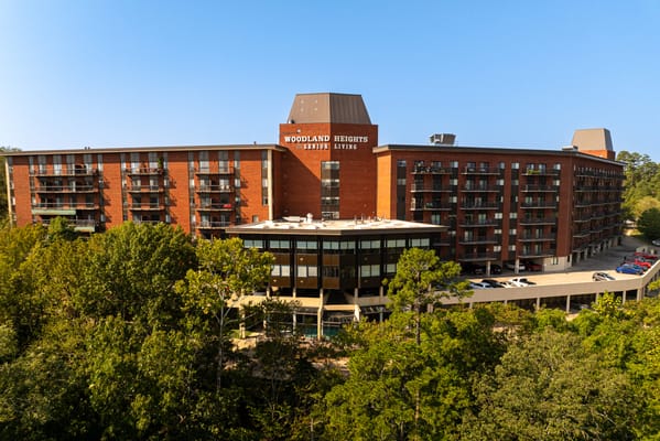 Exterior view of Woodland Heights assisted living facility
